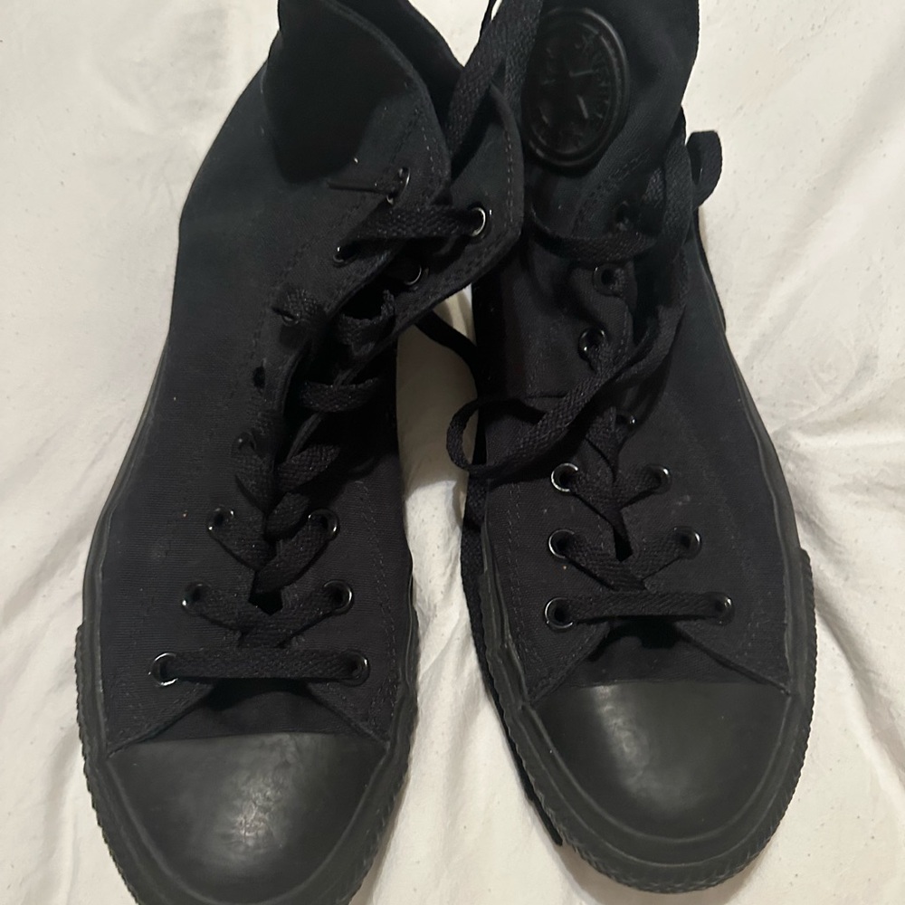 Men’s Converse all stars high top black on black